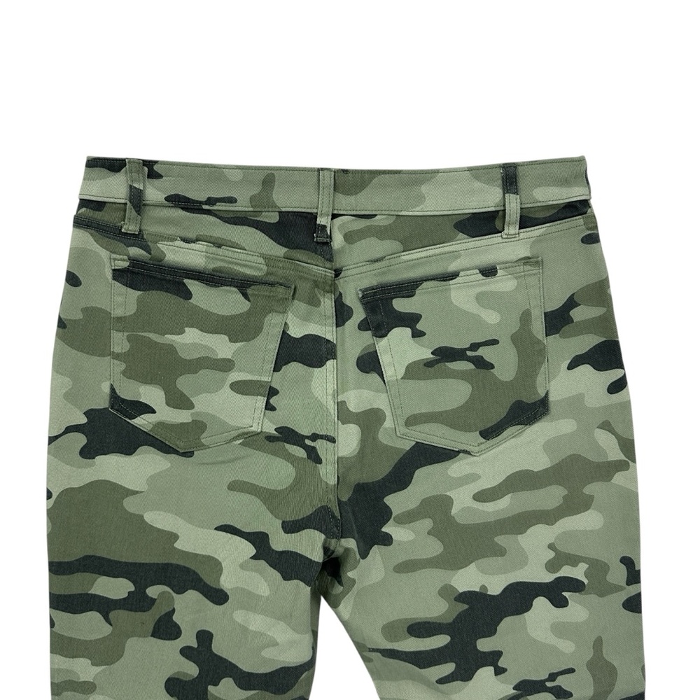 NILI LOTAN Camo Pants Jeans Ankle Green - Picture 4 of 6
